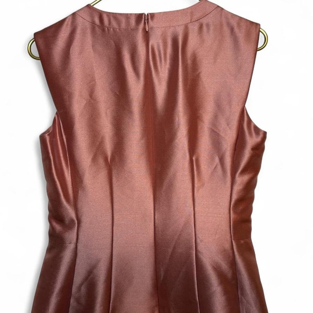 White House Black Market Pink Silk Blend Evening A-Line Dress - Picture 7 of 8